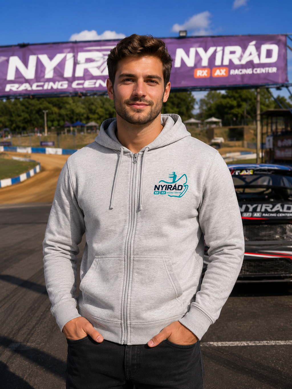 2026 - Rallycross cipzáras pulóver