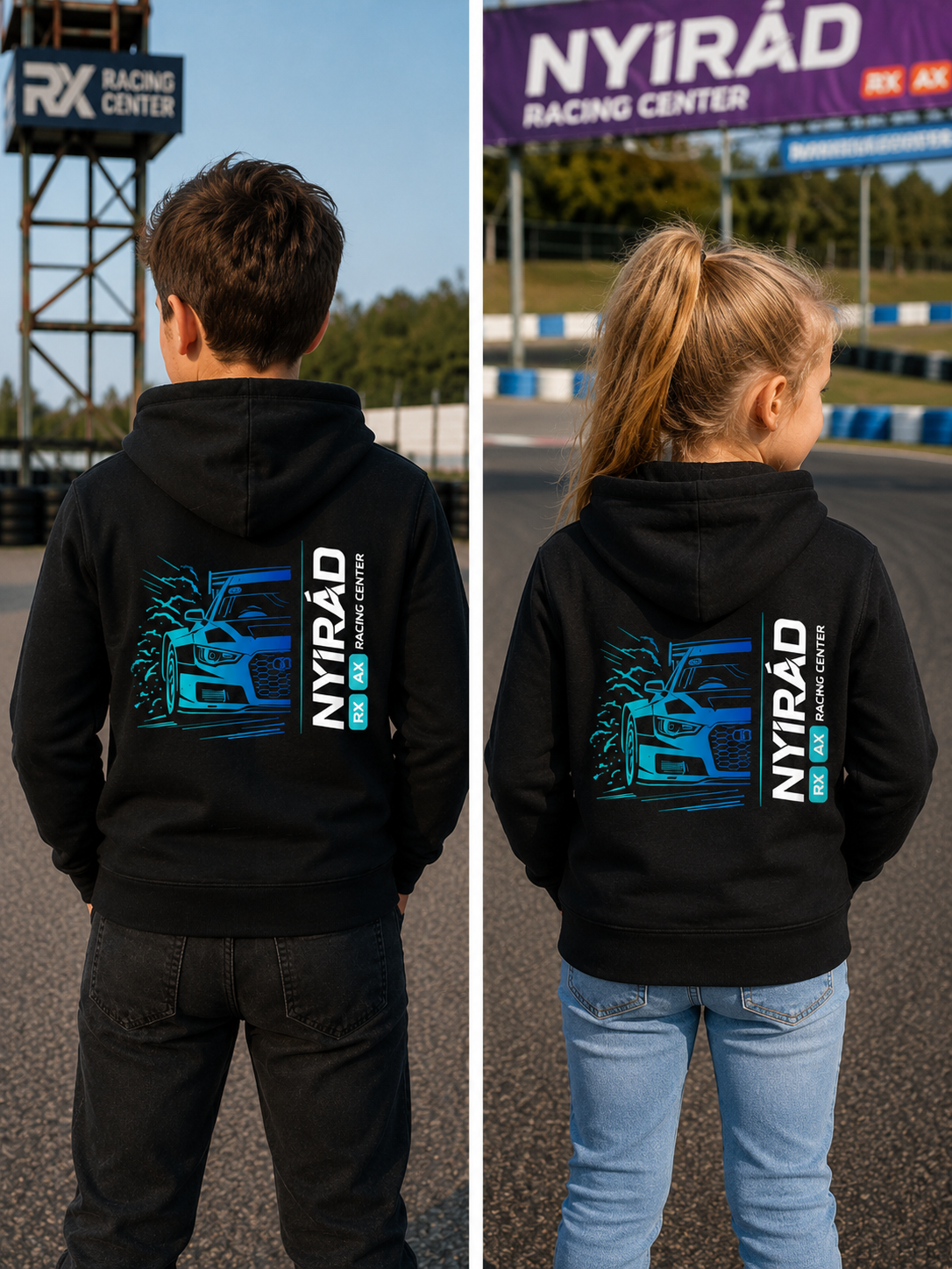 2026 - Rallycross cipzáras gyermek pulóver