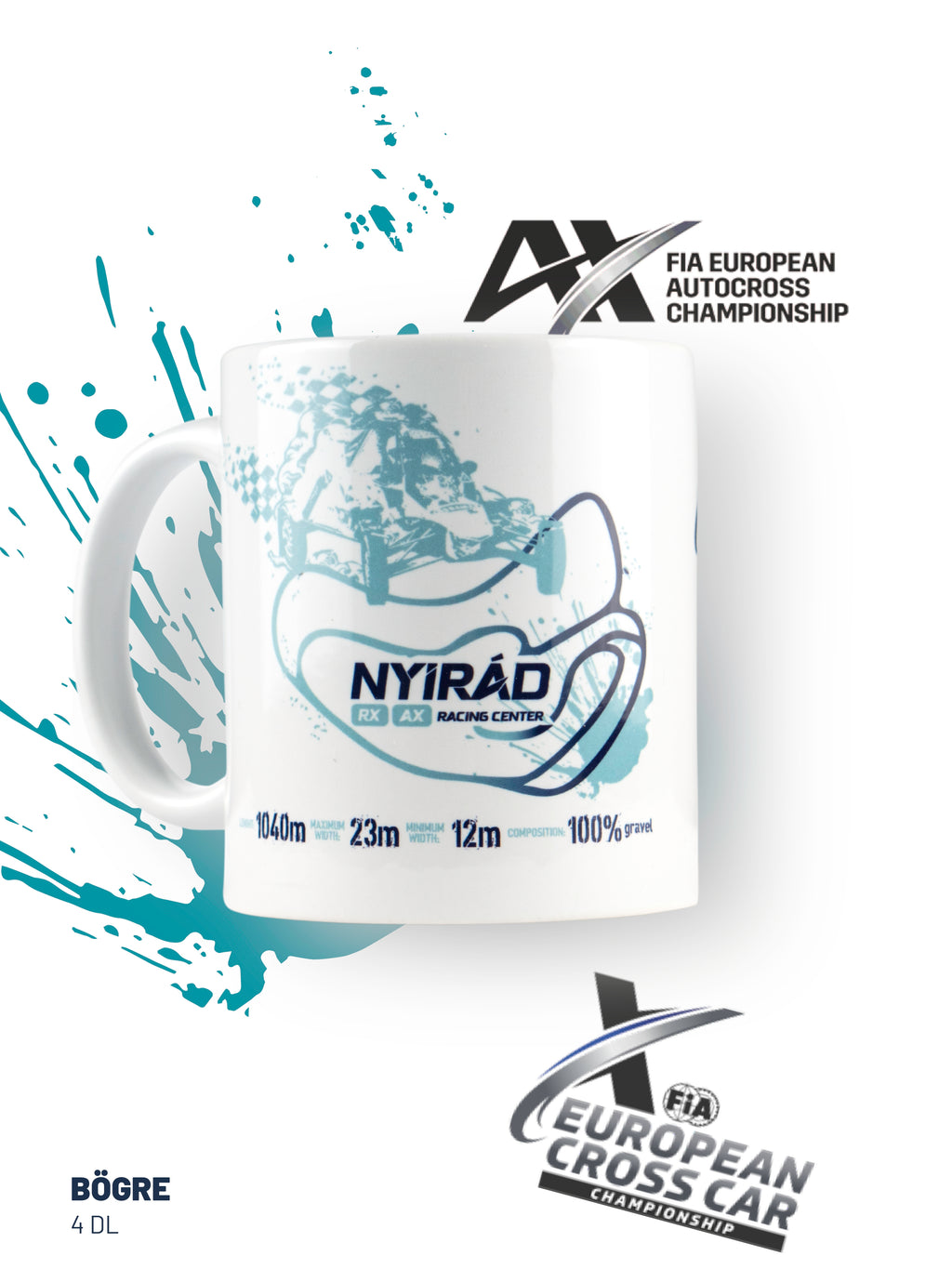 Autocross Pályarajzos bögre